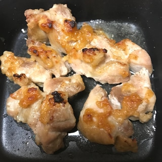 鶏もも肉の生姜味噌焼き